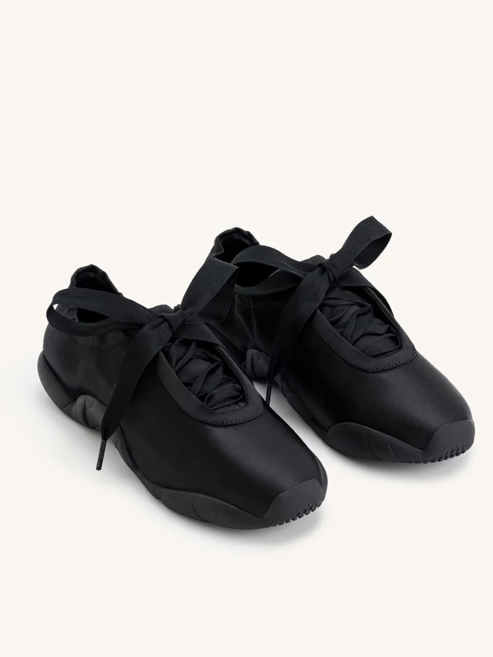 JW PEI Flavia Ballerina Sneakers - Black 38/7.5
